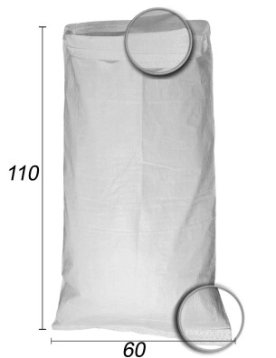 bulkzak van wit polypropyleen 60x110
