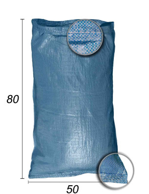 polypropyleen bulkzak blauw 50x80