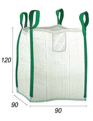bigbag - versterkte tuinzak, multi-inzetbaar - 90 x 90 x 120 cm