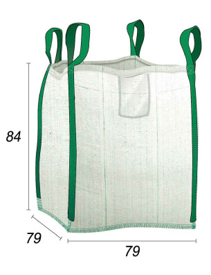 zakken voor groenafval, capaciteit 450 l, geschikt voor particulier gebruik - afmetingen: 75 x 75 x 80 cm