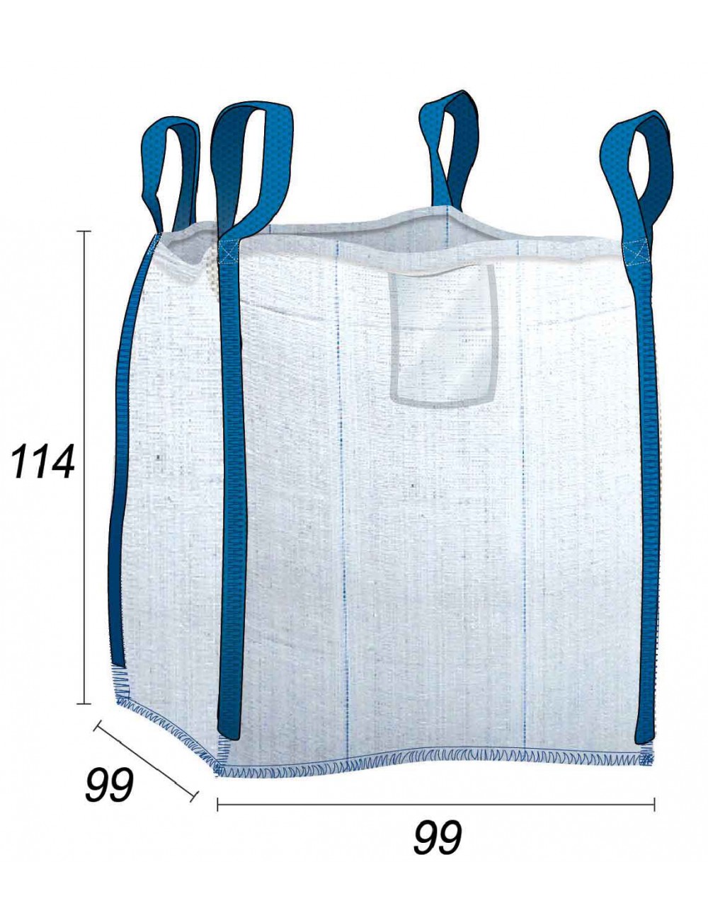 geventileerde bigbag houtsnippers, schors & vochtig zaagsel