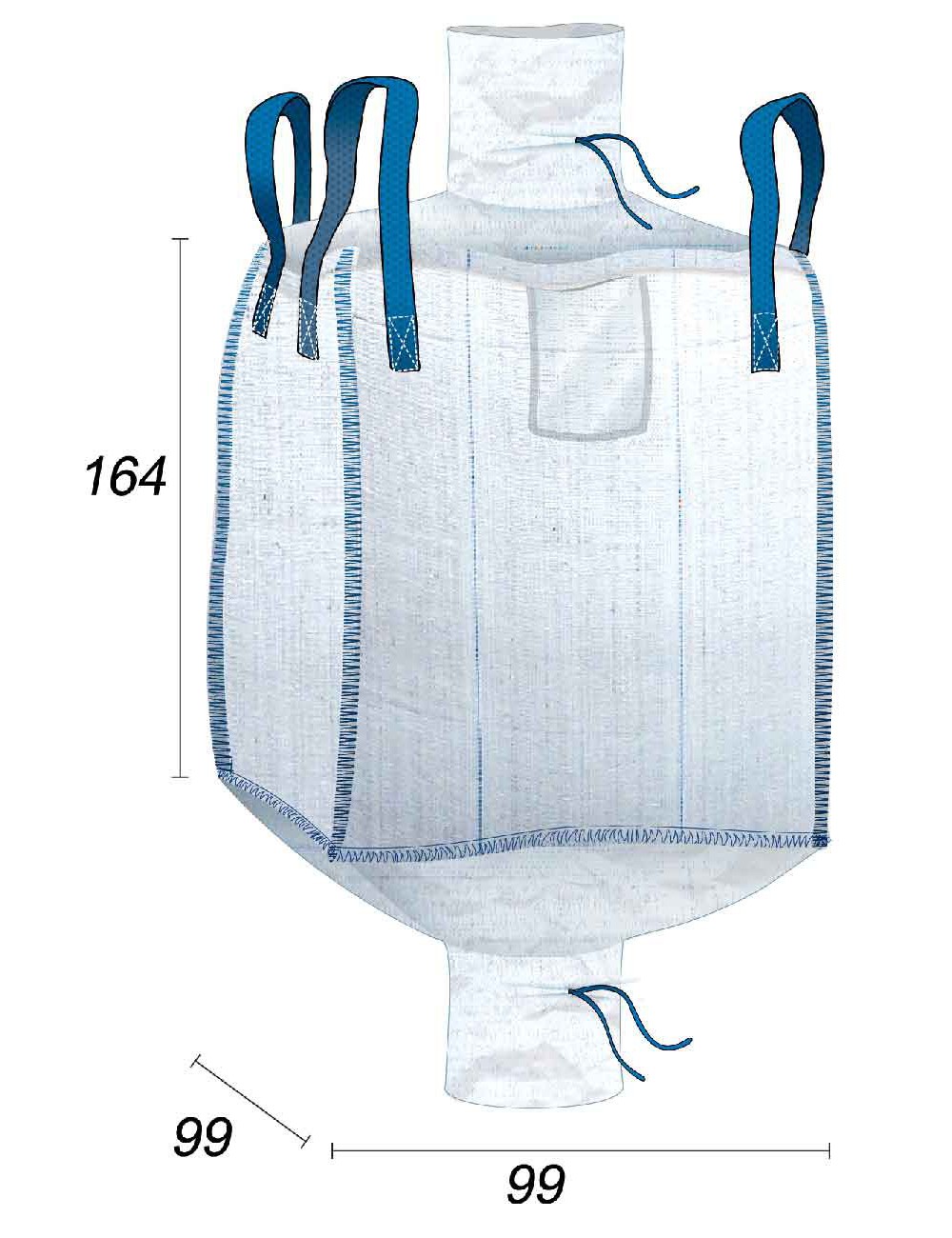 big bag voor levensmiddelen en voedingsstoffen, vloeistofdicht