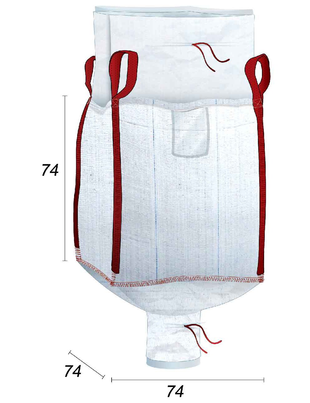 big bag dubbelwandig met interne pe-inliner