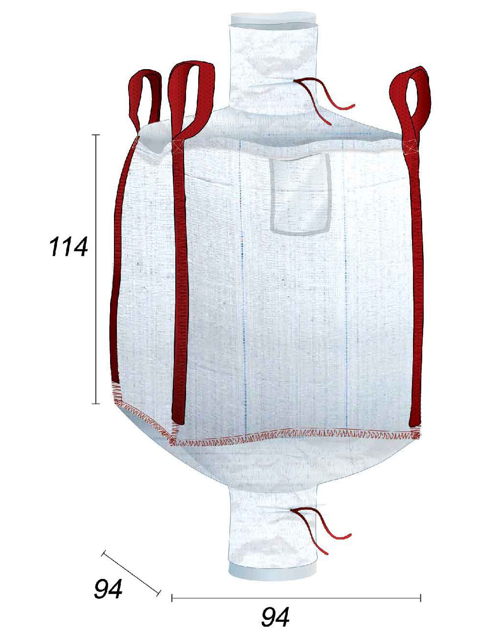 bigbag dubbelwandig met interne pe-liner 70 µm