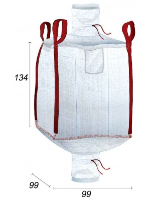 bigbag met dubbele binnenvoering en een liner van 70 µm