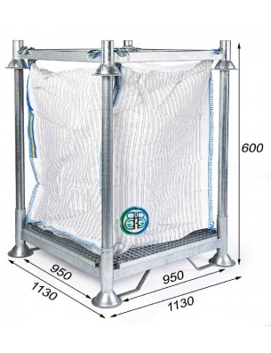 ondersteuningsframe voor bigbagfiltratie hoogte 60,0 cm